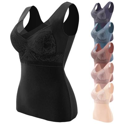 Women's Thermal Vest Fleece Thickened Thin Velvet Shaping Thermal Underwear