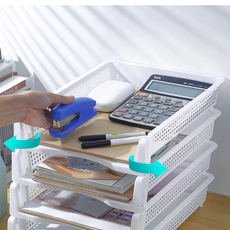 1/3Pcs Detachable Plastic Office File Folder Stand Multi-Layer Desktop Storage Ra Desk Organizer Box Document Holder