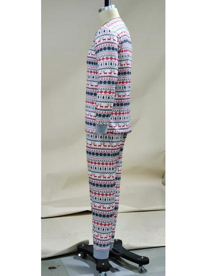 2025 European & American Parent-Child Christmas Pajama Set - New Style Family Home Wear