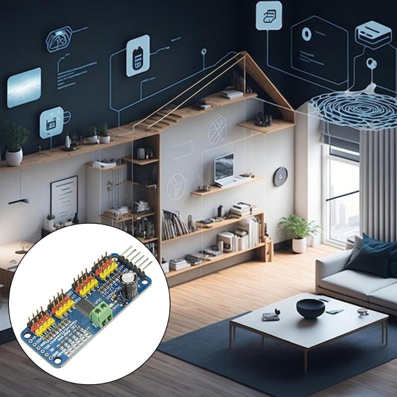 16 Channel 12 Bit PWM Servo Driver I2C Interface PCA9685 for SG90 Industrial Servo Shielding Module Replacement