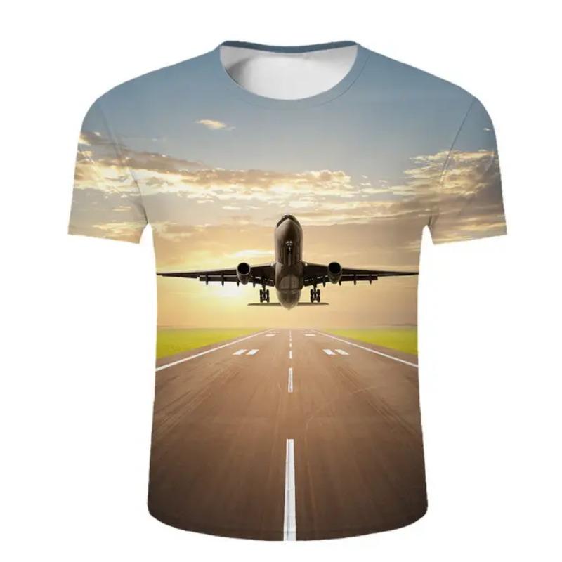 3D Printed T-shirt for Boys and Girls, Fun T-shirt, Fashionable and Casual Men's Round Neck T-shirt