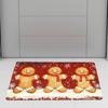 Gingerbread Man Floor Mat Living Room Bedroom Christmas Decoration Home Non Slip Carpet New Year Home Decoration