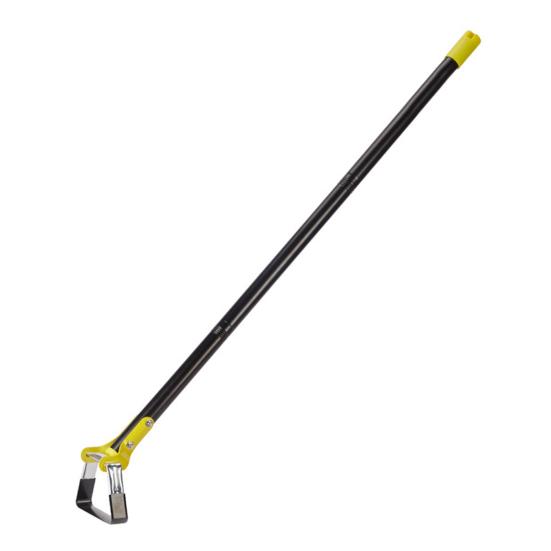 Double-Ended Garden Hoe & Weeder Heavy Duty Scuffle Hoe for Soil Loosening & Weed Removal 30-72 Inch Height Adjustable Long Handle Garden Tool for