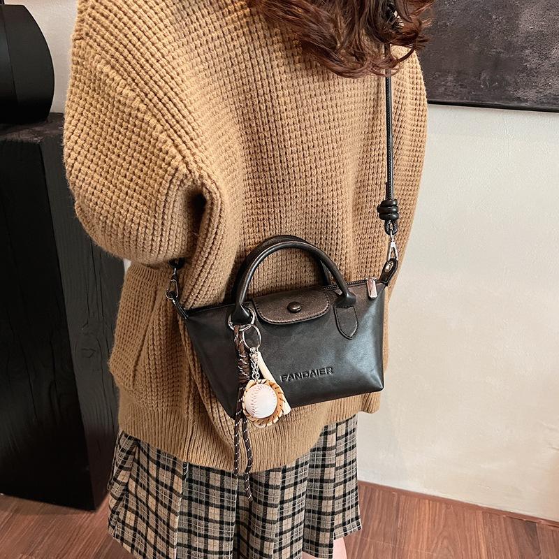 Super fire exquisite dumpling bag women's 2025 new niche high-end shoulder bag versatile portable messenger bag