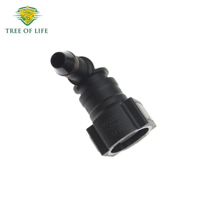 Car Fuel Line Hose Coupler 9.49mm/ID6 Pipe Coupler Quick Disconnect Release Connector Rubber Nylon Oil Hose Fitting Suitable