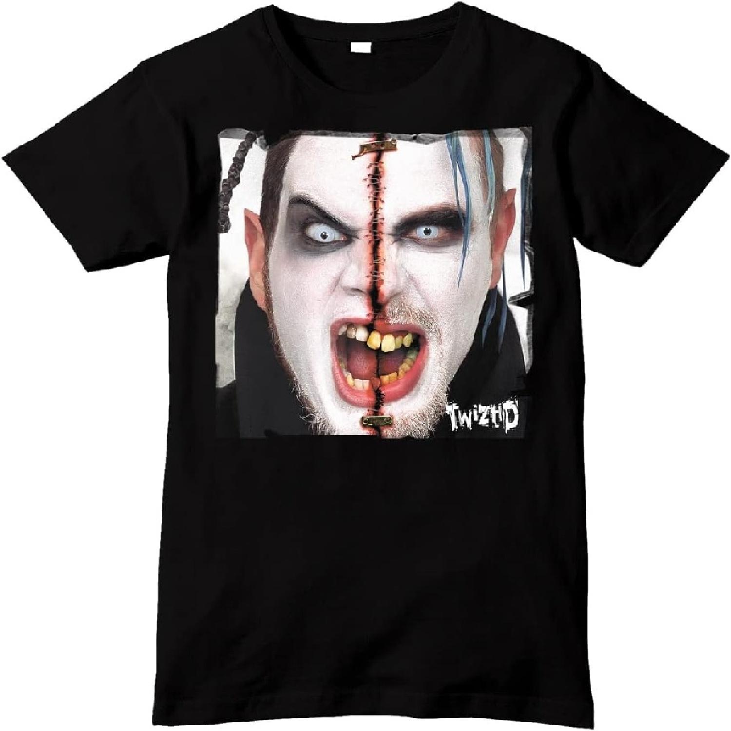 Twiztid Freek Show Adult Black Short Sleeve T Shirt Rap Rock Music Vintage Style Graphic Tees XXXXXL разноцветный