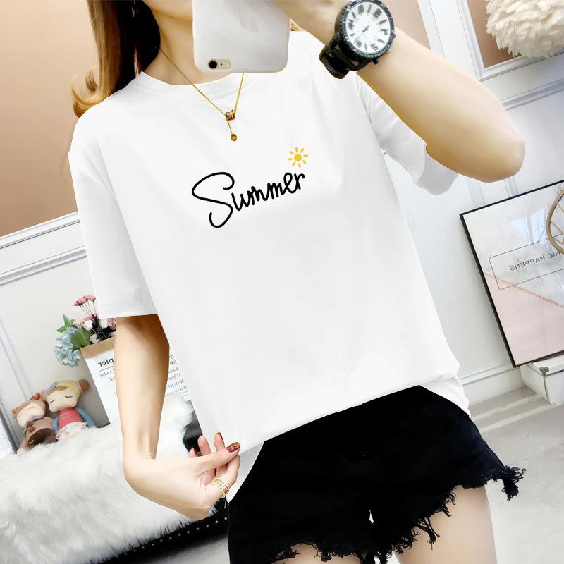 Летняя женская мода 3D цифровой принт модная повседневная женская футболка с v-образным вырезом топ M