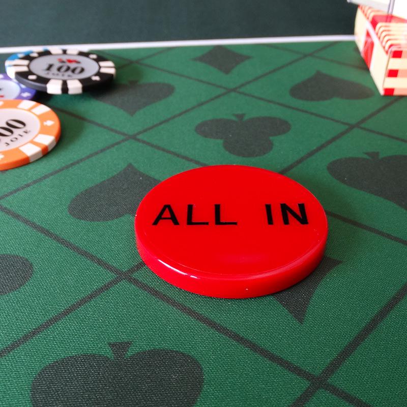Texas Hold'em All-In Dealer Button Chips