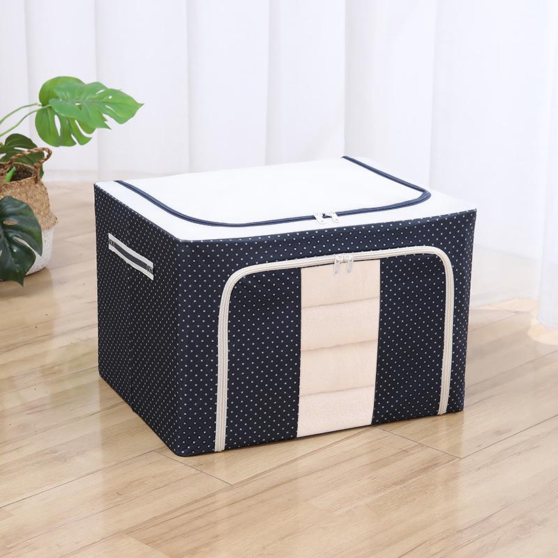 Foldable Washable Oxford Cloth Storage Box - Large Organizer for Quilts, Clothes, and Toys