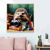 New Arrival 5D DIY Full Circle Diamond Painting "Hedgehog and Book" Embroidery Cross Stitch Home Decor Gift