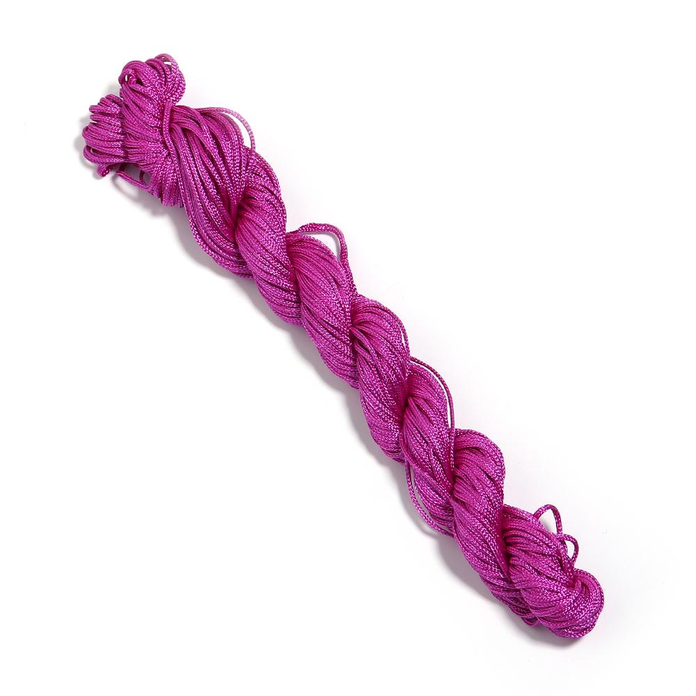 1/1.5mm Multicolor Nylon Cord Chinese Knot Thread Braided String for Jewelry Making Bracelet Tassels Beading Thread Supplies