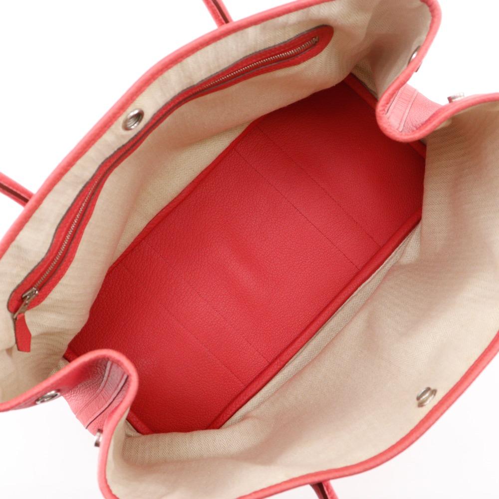 HERMES Garden party PM Tote Bag pink Negonda Women Used