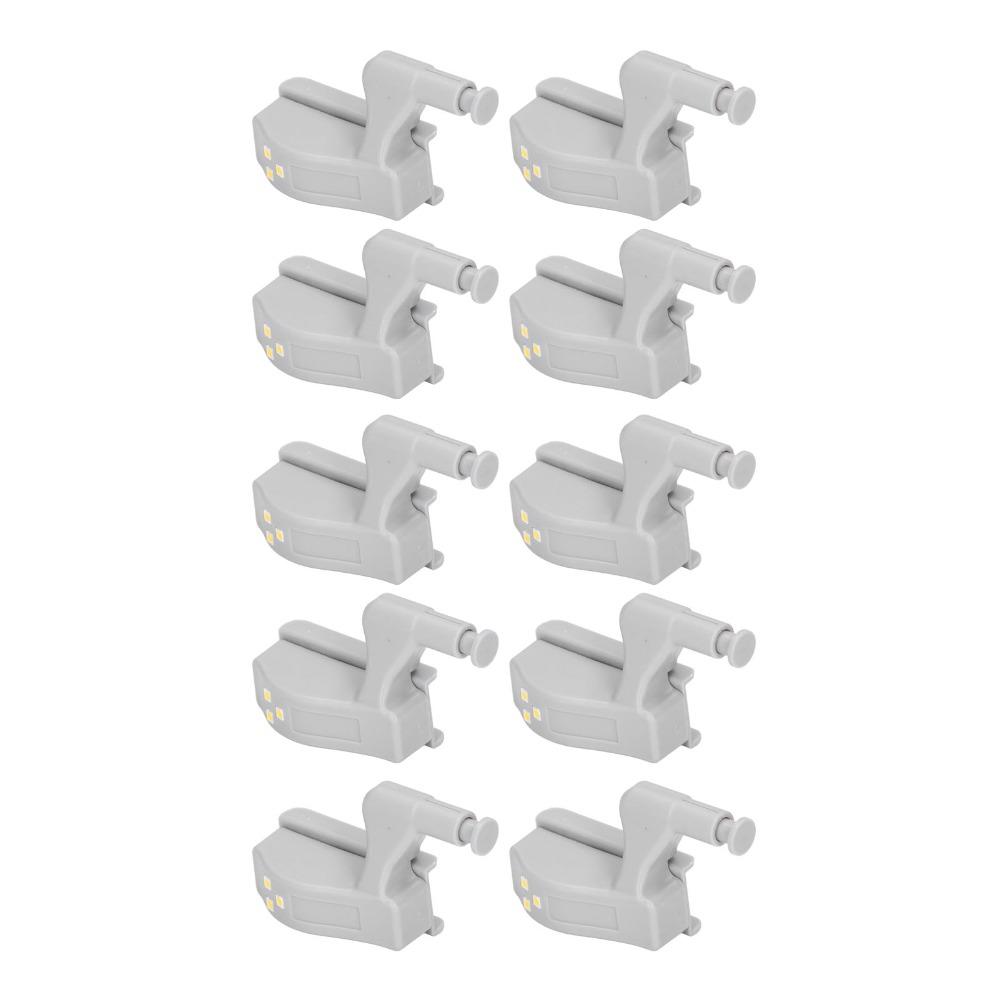 10 Pack Warm White Hinge LED Sensor Light 3 LED Beads LED Night Light Cupboard Sensor Light  Pantry