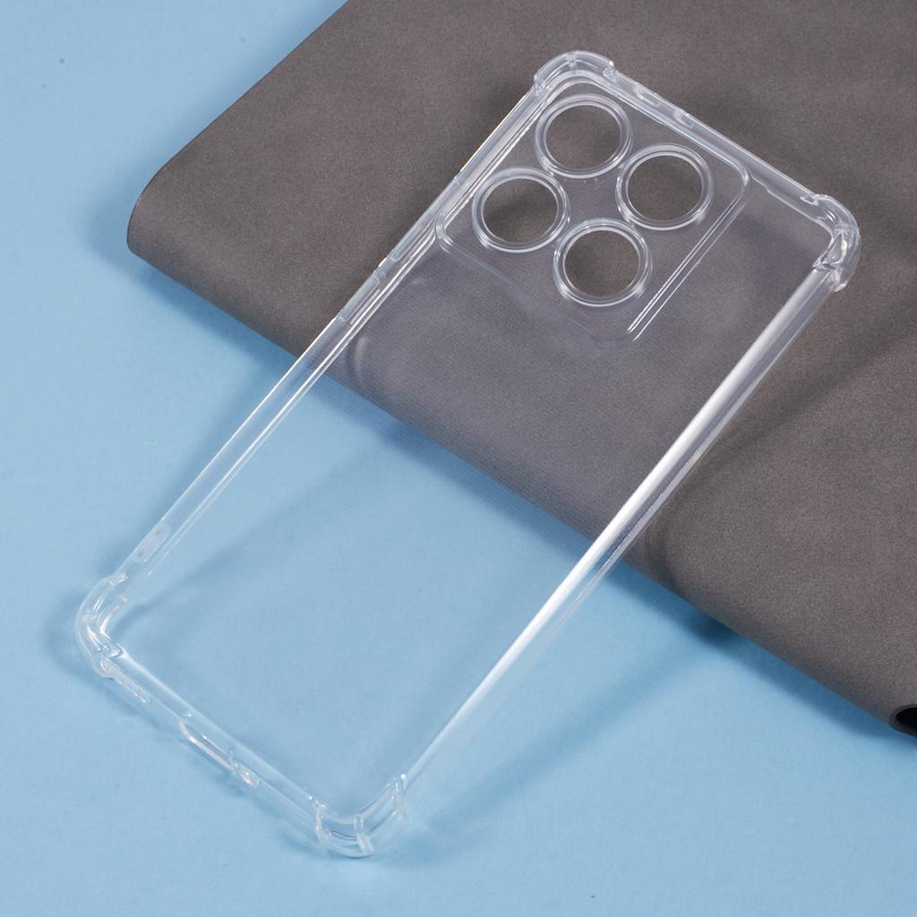 Für Xiaomi 14T Pro Handyhülle Verstärkte Vier-Ecken Anti-Sturz Klare TPU-Abdeckung