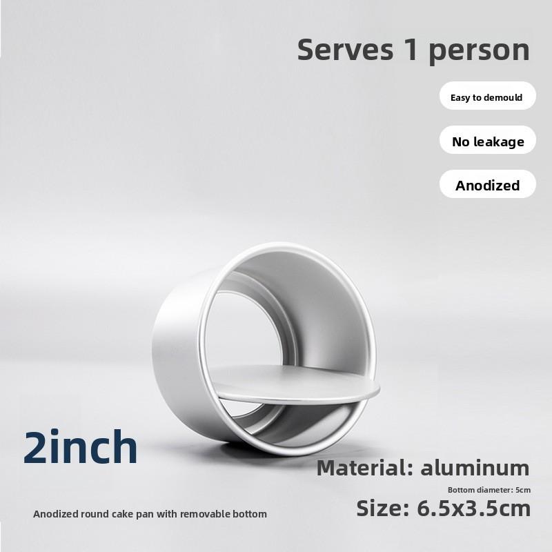 Aluminum Alloy Heart Round Cake Pan With Removable Bottom For Baking Enthusiasts And Home Chefs Round,2inch