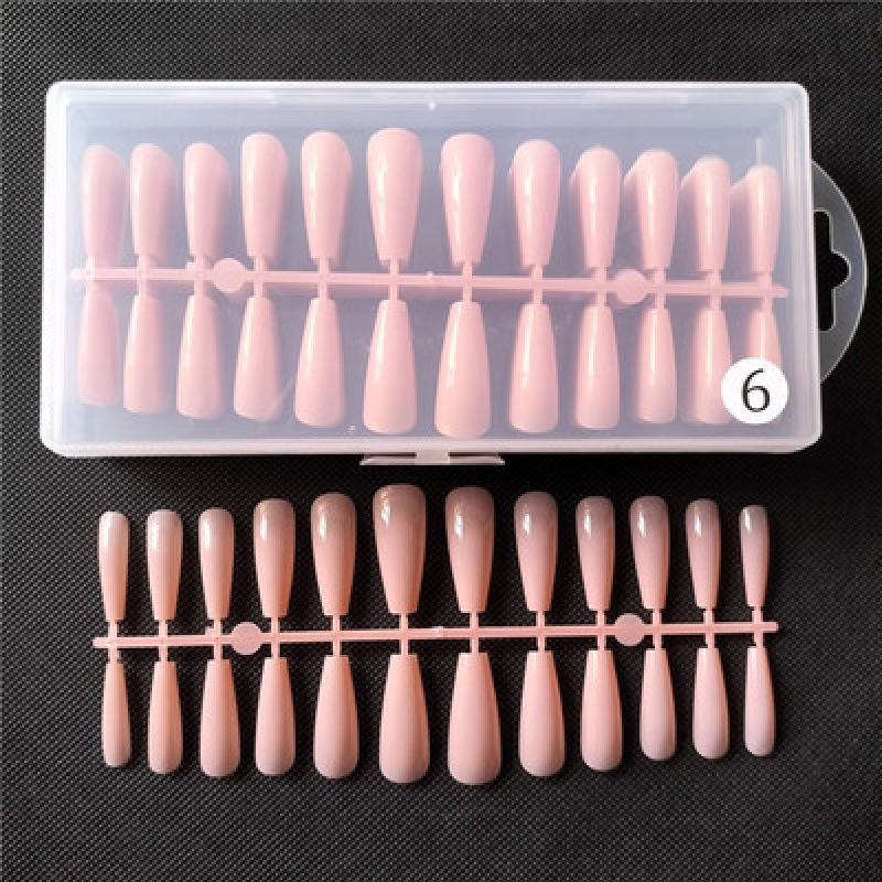 Jelly & Nude Wearable Nail Tips - 240 Pcs In Box: Ice Transparent & Colorful False Nails