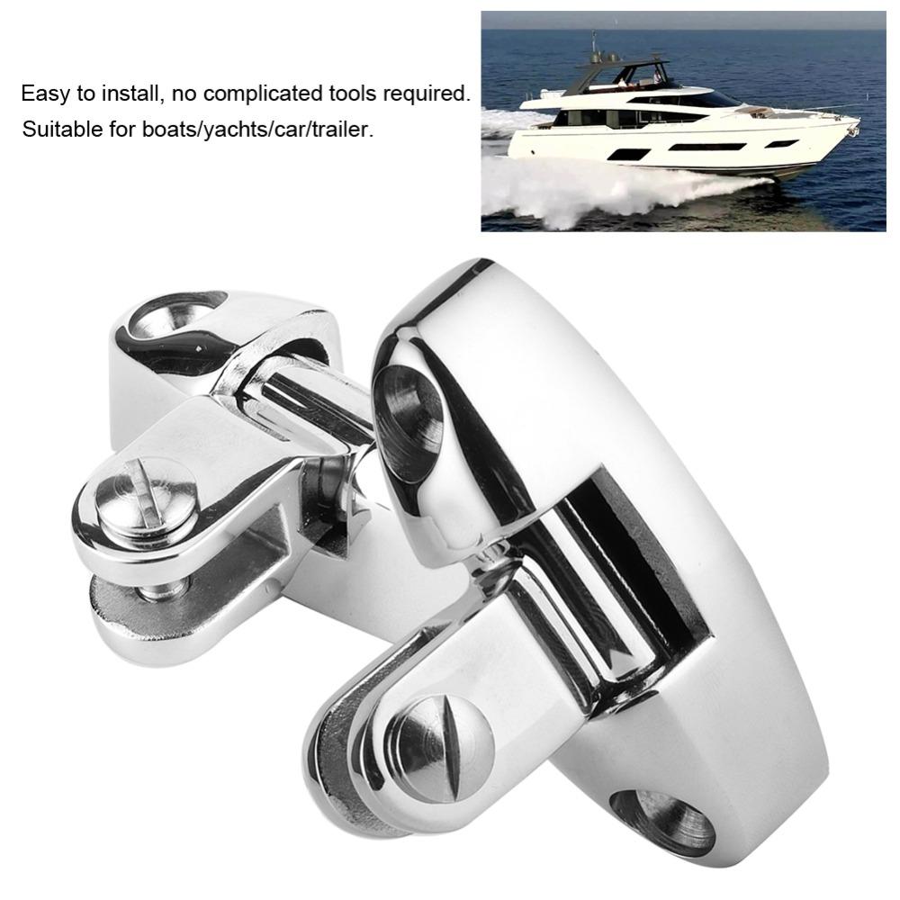 1 Pair 180 Degree Adjustable Bimini Top Hinge Stainless Steel 316 Boat Bimini Top Mount  Side Mount