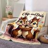 1pc, Chip and Dale Cartoon Blanket, Seasonal Universal Home Decoration Blanket, Throw, for Decorating Your Own Sofa and Living Room, Super S