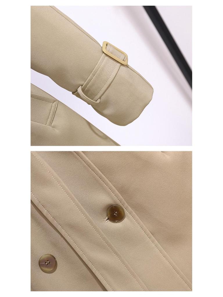 Women's Khaki British-Style Trench Coat