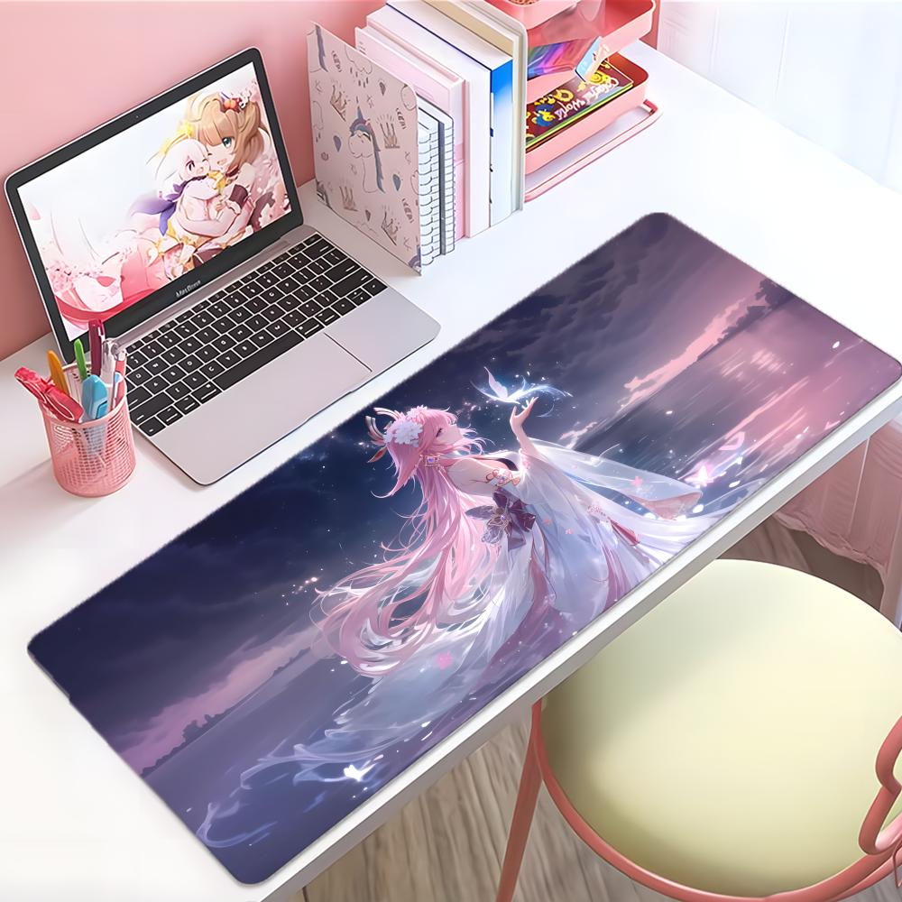 Game Openworld Ggenshin Impact Mouse Pad Large Thick Desk Pad Stitched Edges Gaming Mouse Mat For Pc