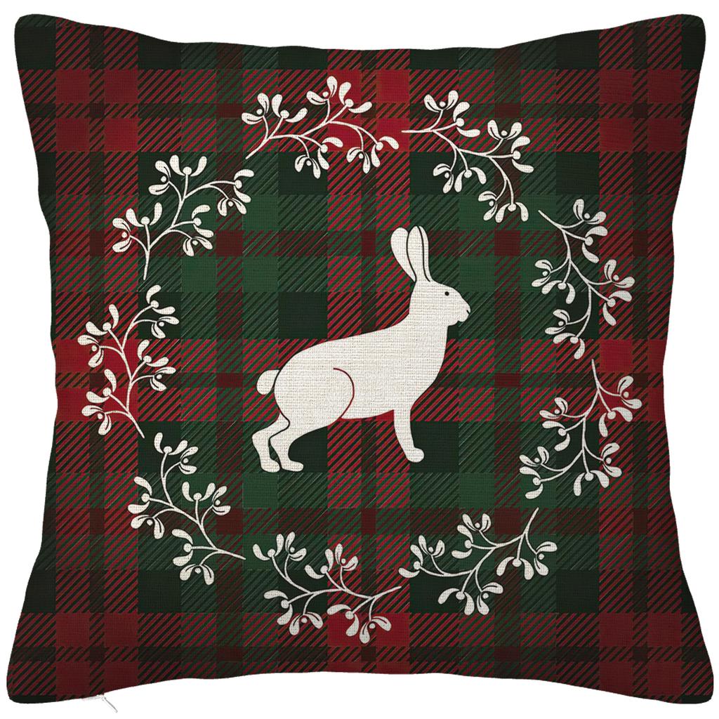 Christmas decoration red and green faro plaid pillowcase home decoration living room sofa cushion cover 50*50 40*40 45*45 60*60