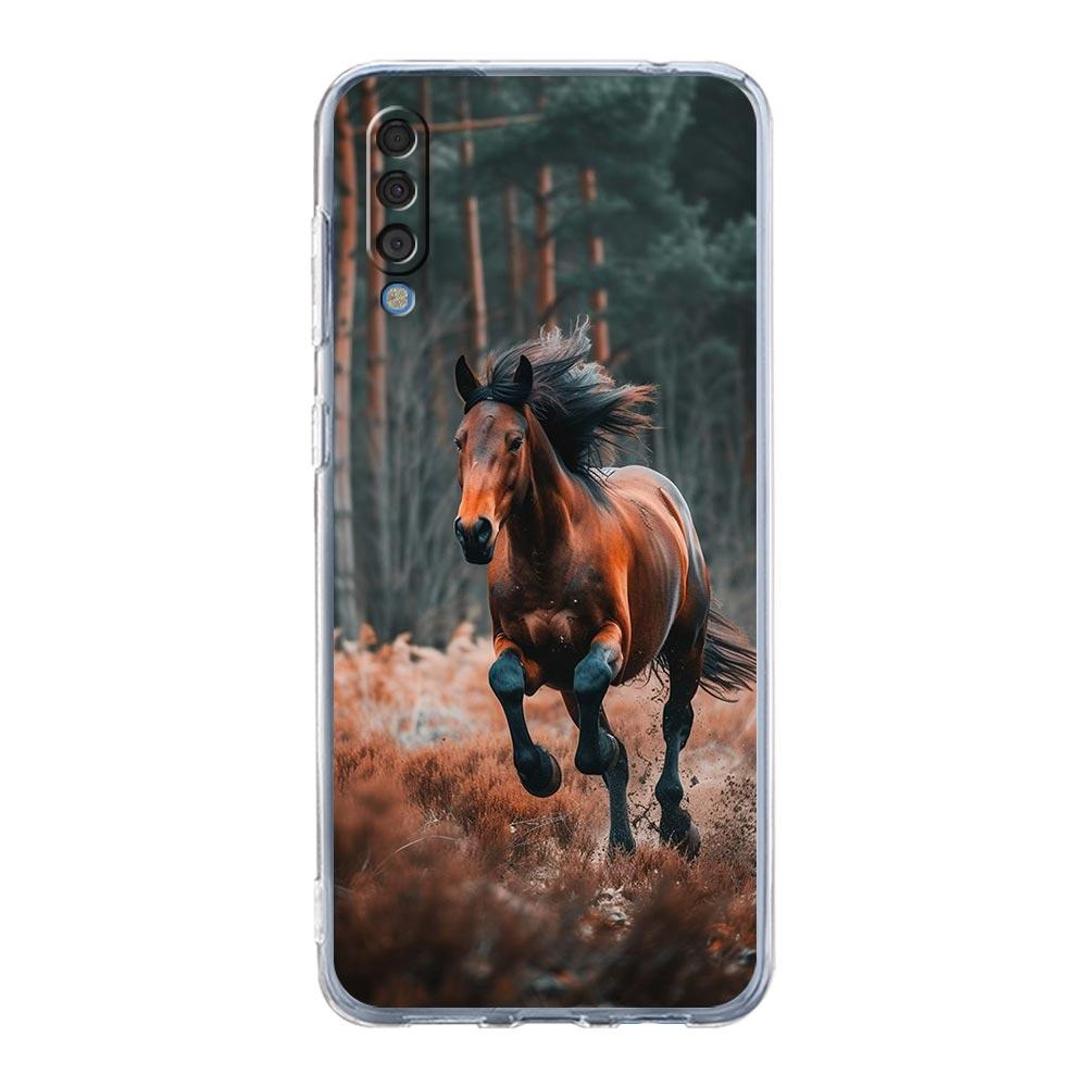 Phone Case For Samsung A56 A36 A26 A16 A14 A12 A22 A32 5G A34 A42 A52 A54 A50 A70 A40 A20E A20S A04S A06 Cover Horses Galloping