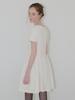 Etmont Shirring Flare Mini Dress, Ivory