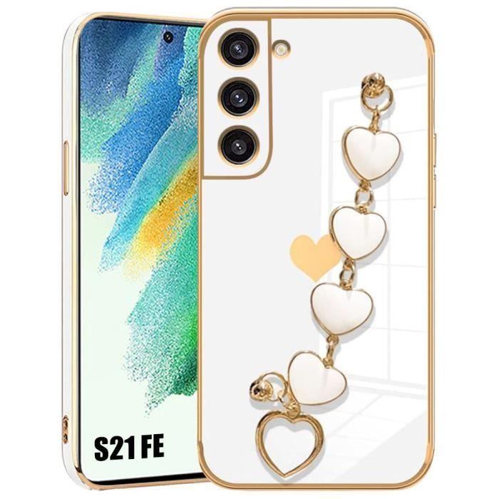 Coque - samsung - galaxy s21 fe - protection tpu antichoc - ultra slim - blanc