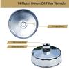 Mreoocar 14Flutes Oil Filter Wrench for Sprinter Jeep and Dodge Oil Filter Cap Socket Removal Tool for Changing Oil