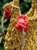 MISU A BARBE SMALL FLOWERS GATHERinG CHARM RED