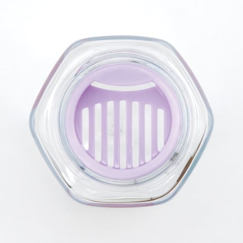 Skater Easy-to-Hold Hexagonal Plastic Water Bottle, 250ml, Blow-Dry, for Adults and Kids, Direct Drinking, Transparent, Lightweight, Children's Clear