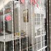 WTEMPO Clear Transparent Split Beaded Curtains Doorways Hanging Door Beads String Curtains Tassel Beaded Curtains Room Divider Screen Decorations