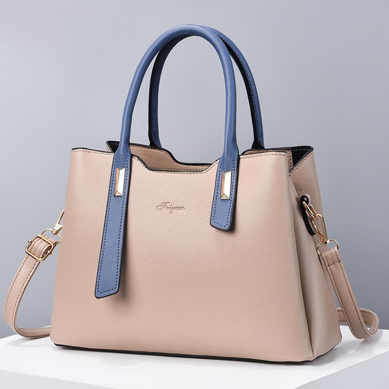 Women s Bag Fashion Light Luxury Mom Bag New PU Simple and Atmospheric Women s Hand-held Shoulder Bag хаки