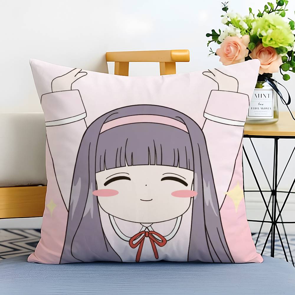 Anime C-Cardcaptor Sakura-MT Cartoon Pillow Case Printed Brushed Fleece Pillow Baby Skin-Touch Eco-Friendly Dye-Sublimat