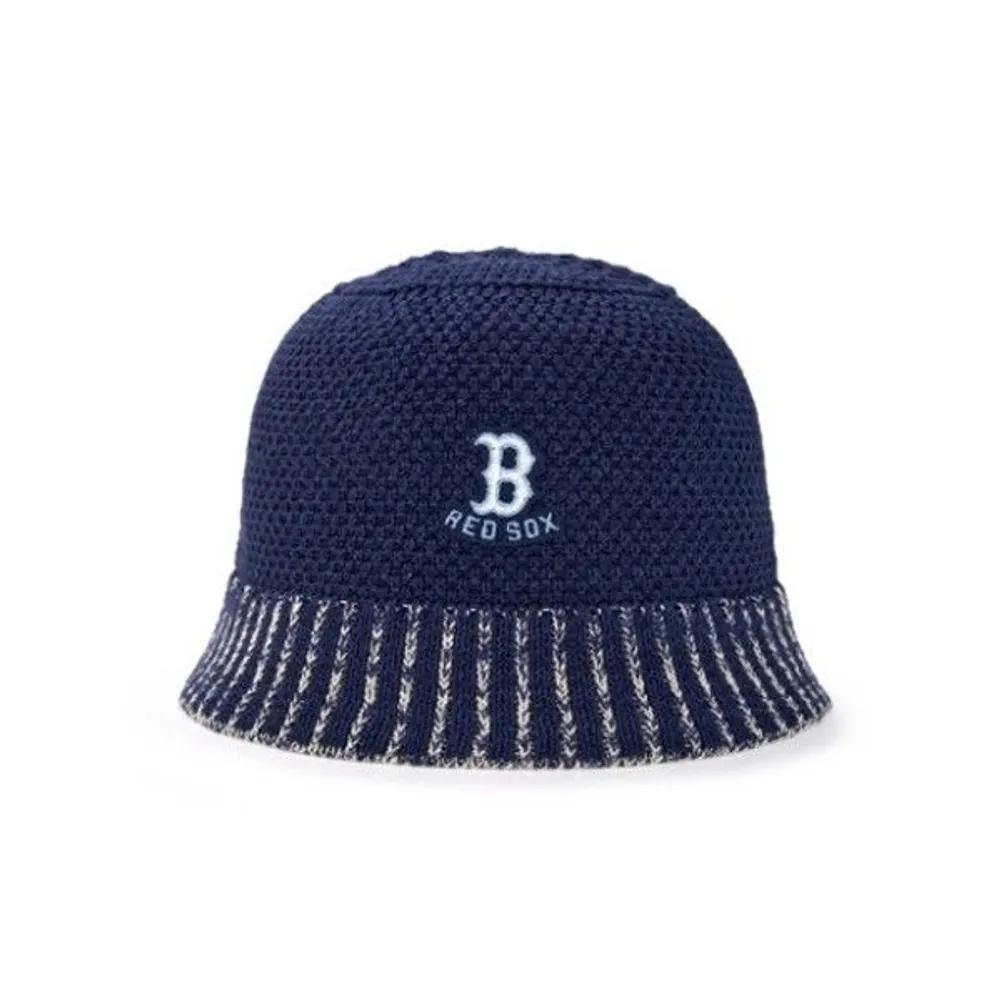 [MLB] Cap JQT 3AHTV0253-43NYS Summer Knit Bucket Hat Dome Fit Boston Red Sox FREE