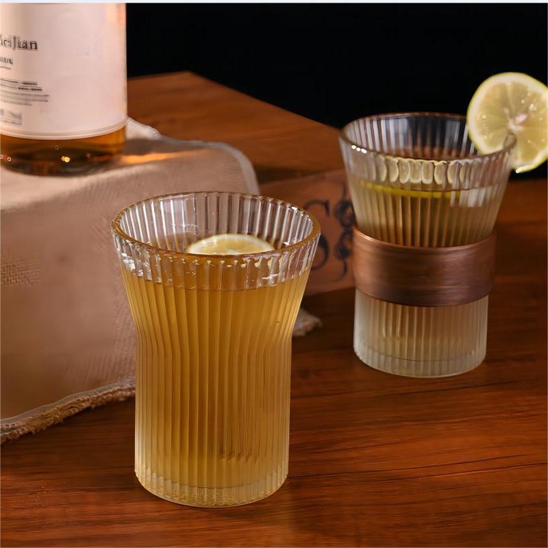 1PC Japanese Style Glass Coffee Mug Walnut Cup Sleeve Glass Cup Glasses Coffeeware Tea Mugs Beer Mug