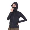 Footmark Natural Long Sleeve Full Zip Size Black Medium Women's Hoodie, 3100118, (09),