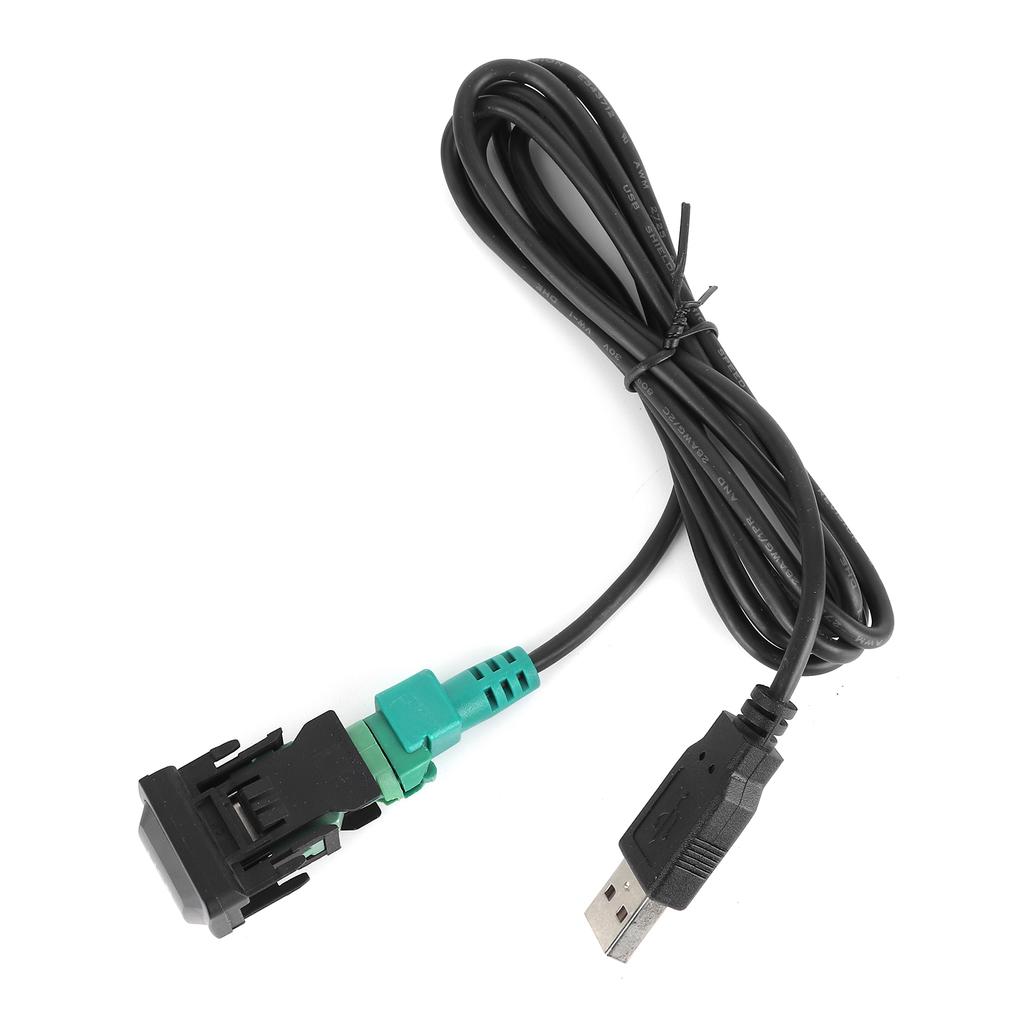 Stereo USB Cable Adapter Switch Button for CD Player Radio DC 12V Universal Connecting Wire