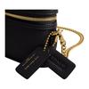 Coach Trail 15 Metal Hardware Ring Zipper Chain Detail Glove Tanned Leather Handbag Mini Women's Black