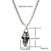Stainless Steel Nautical Anchor Necklace for Men 60cm Long Fishhook Skull Arrow Pendant Beach Jewelry
