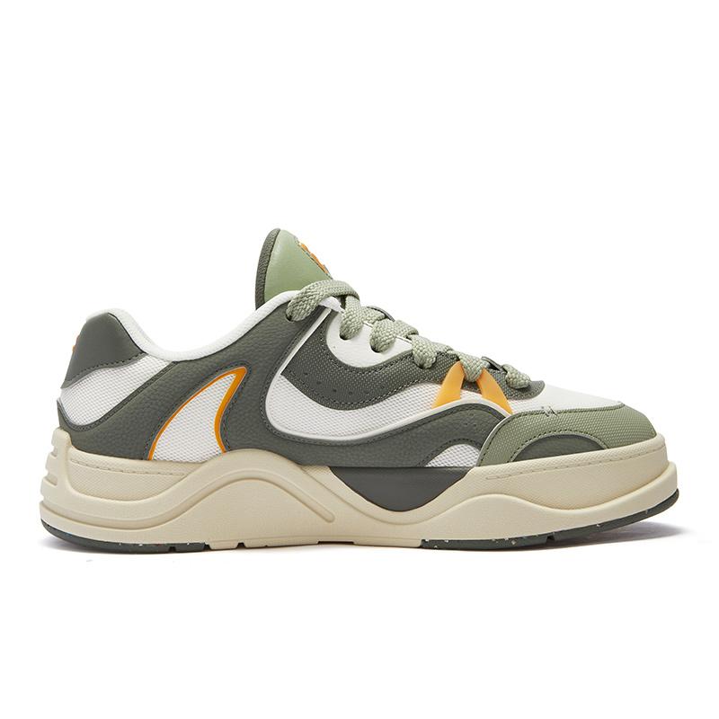 FILA Fusion Casual Versatile Low-Top Sneakers Men sneakers Milk-White Hot-Basil-Green T12M432201FGC