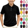 Kids Short Sleeve Shirt Color Casual Button Down Top for Everyday Wear
