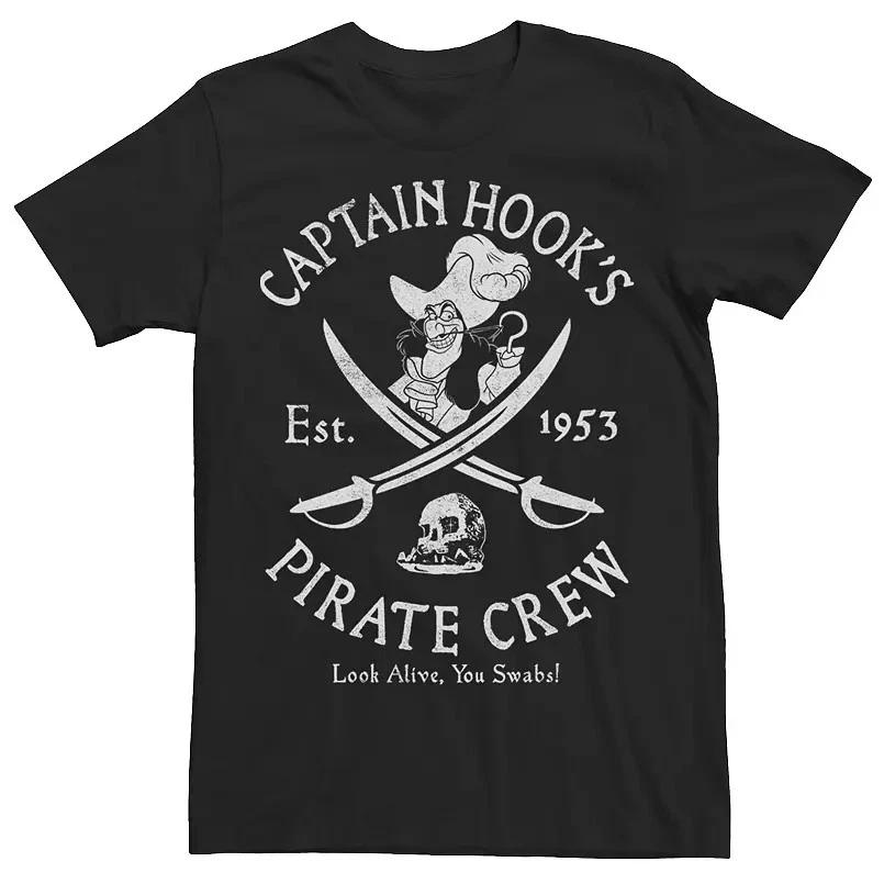 S Peter Pan Captain Hook Pirate Crew Black TShirt S