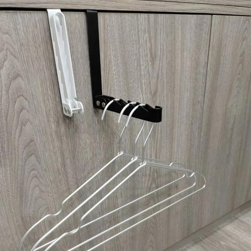 Creative Folding Clothes Hanging Artifact Invisible Indoor Door Top Hat Storage Rack Clothes Hook