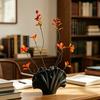 Ceramic Ginkgo Leaf Flower Vase, Artistic Leaf Shape Floral Container, Decorative Vase for Home Office Living Room Table Centerpiece