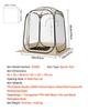 Pop-up Sportzelt, 1,27x1,27 m Klares Blasen-Zelt für 1 Person, Wasserdichter Outdoor-Pod mit Bodenmatte & Dachabdeckung, Garten-Iglu-Kuppelzelte Camping