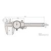 Mitutoyo Dial Caliper D15FX 505-732
