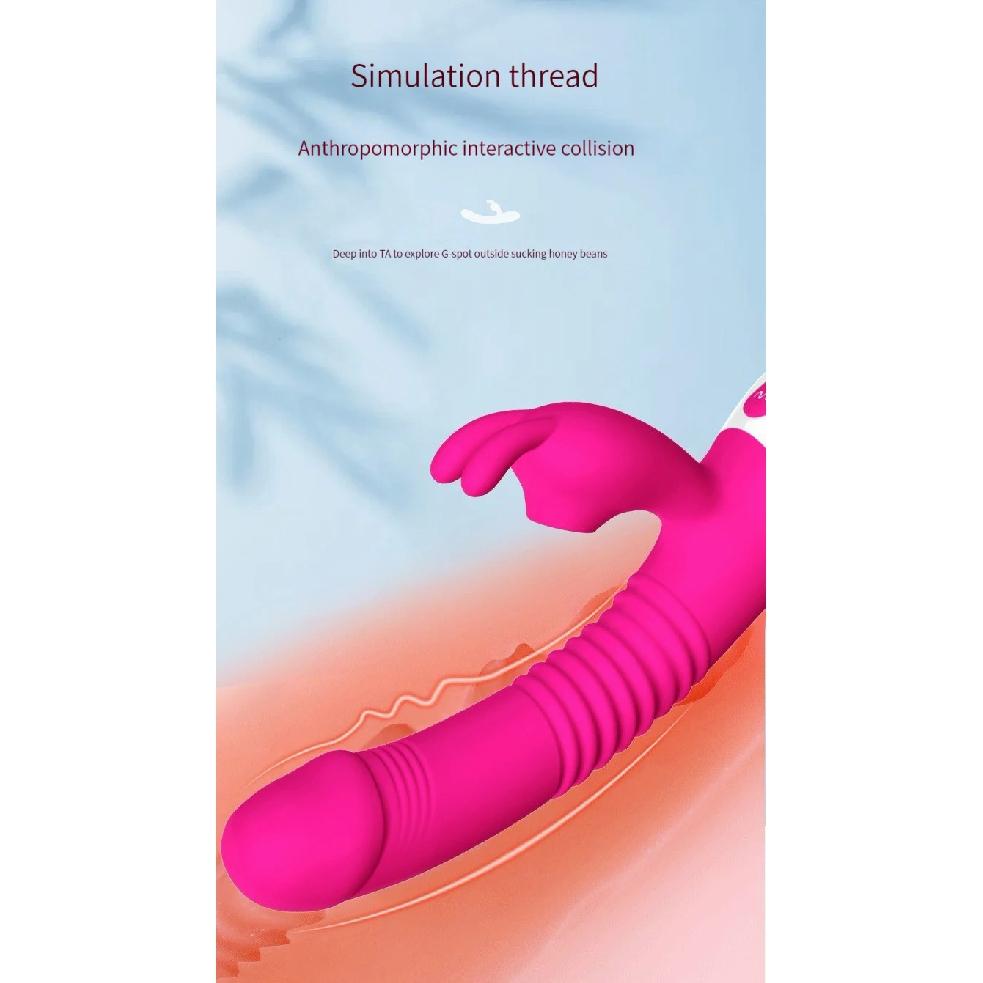 Rabbit's Head Sucks Clitoris, AV Magic Stick, Dildo, G-Spot Stimulation Vibrator, Warm Massage, Female Masturbator, Sex