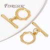 18k Gold Plated Toggle Clasp For Jewelry,OT Clasps For Bracelets Accessories DIY Jewelry Making Necklaces Connectors Findings
