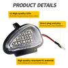 2PCS White LED Side Mirror Light Under Puddle Lamp For VW Golf 6 Limousine Cabriolet Variant Touran (Typ 1T3) OEM# 6R0945291